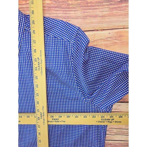 Robert Graham Mens Tailored Fit Checkered Dress Shirt 2XL - Picture 9 of 9